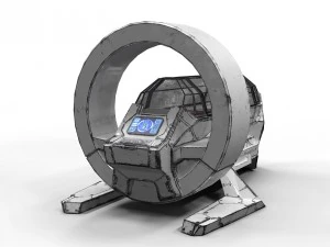 bot m&eacute;dico de fic&ccedil;&atilde;o cient&iacute;fica pbr lowpoly Modelo 3D