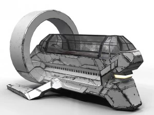 fantascienza medico bot pbr lowpoly Modello 3D