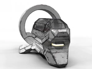 bot m&eacute;dico de fic&ccedil;&atilde;o cient&iacute;fica pbr lowpoly Modelo 3D