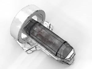 bot m&eacute;dico de fic&ccedil;&atilde;o cient&iacute;fica pbr lowpoly Modelo 3D