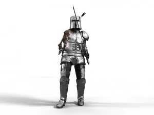 dead knight rigged pbr character 3D Model