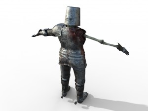 dead knight rigged pbr character 3Dモデル