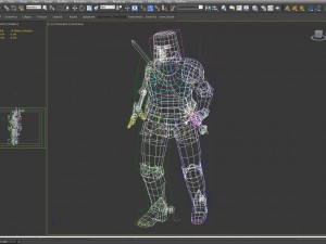 dead knight rigged pbr character 3Dモデル