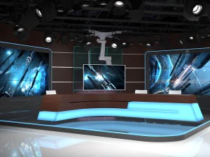 Virtuele uitzendstudio 06 3D Model