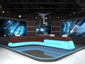 Virtual Broadcast Studio 06 3D Model