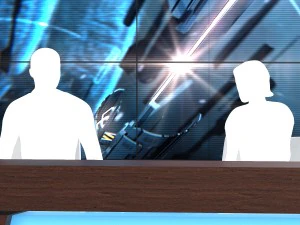 Virtual Broadcast Studio 06 3D Model