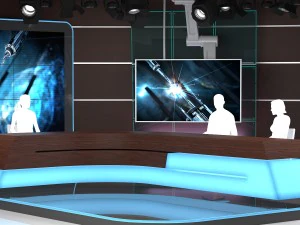 Virtual Broadcast Studio 06 3D Model