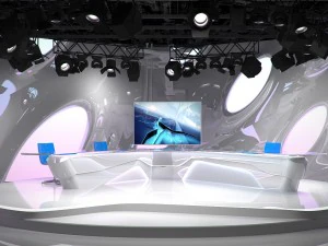 virtual tv studio 07 3D Model
