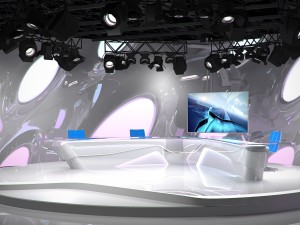 virtual tv studio 07 3D मॉडल