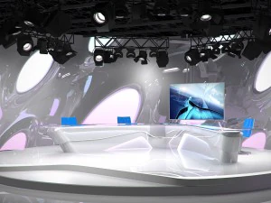 virtual tv studio 07 3D Model