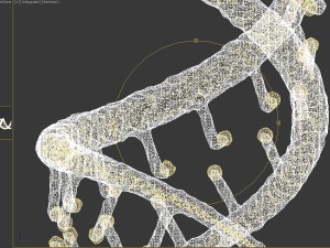 dna static hipoly model 3D Модель