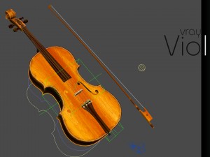 Violin 3D Model