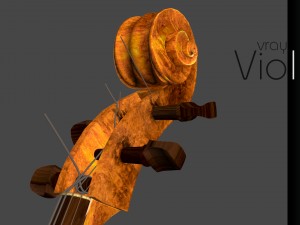 Violin 3D Model
