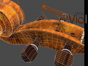 Violin 3D Model