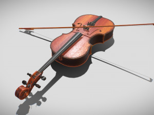 Violin 3D Model