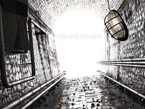dark tunnel 3D Модель