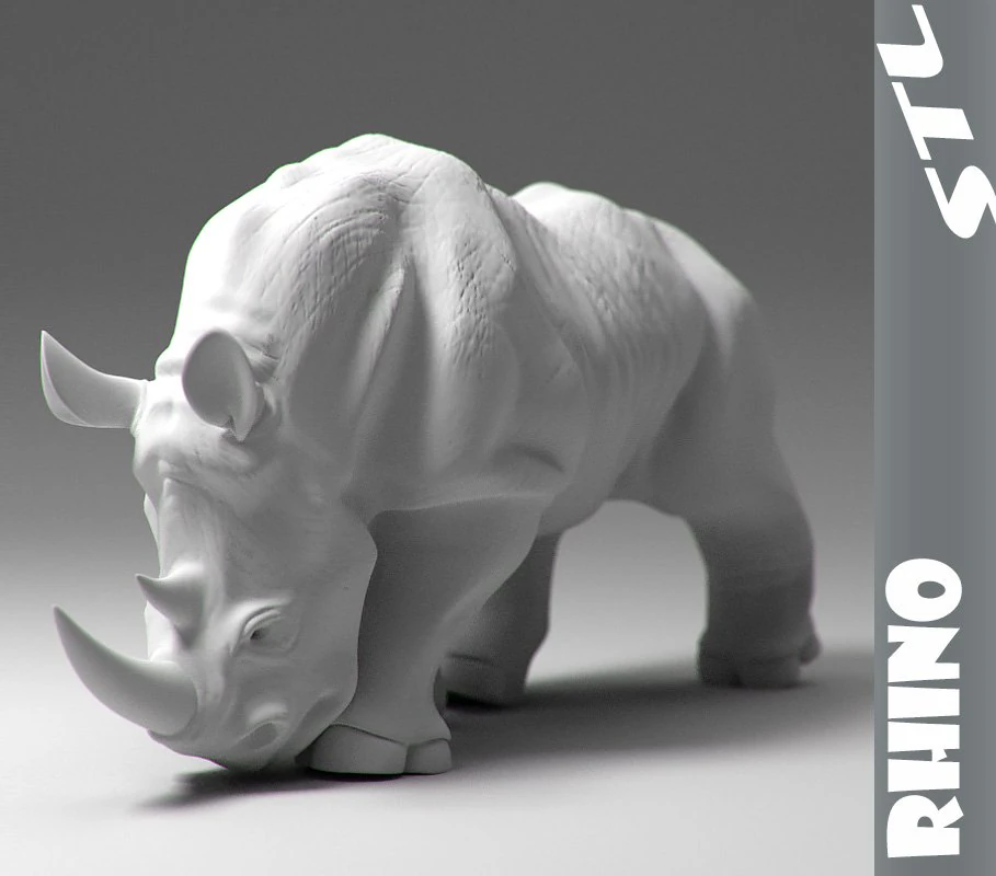 rhino stl 3D Print Model .c4d .max .obj .3ds .fbx .stl .blend