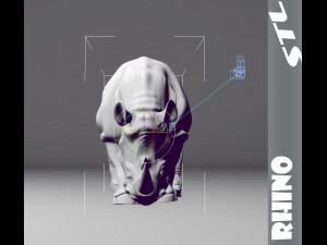 rhino stl 3D प्रिंट मॉडल