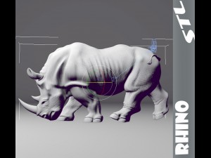 rhino stl 3D प्रिंट मॉडल