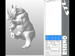 rhino stl 3D प्रिंट मॉडल