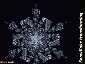 snowflake transforming model 3D Модель