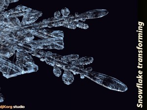 snowflake transforming model 3D Модель