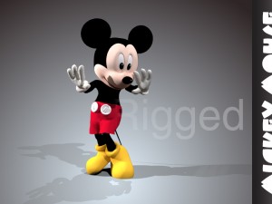mickey mouse rigged 3d model 3D Model