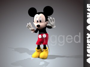 mickey mouse rigged 3d model 3D Модель
