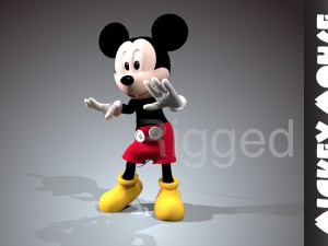 mickey mouse rigged 3d model 3D Модель