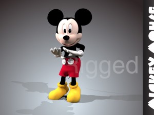 mickey mouse rigged 3d model 3D Модель