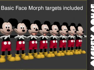 mickey mouse rigged 3d model 3D Model
