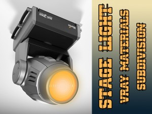 martin moving head stage light 3d model Modelo 3D