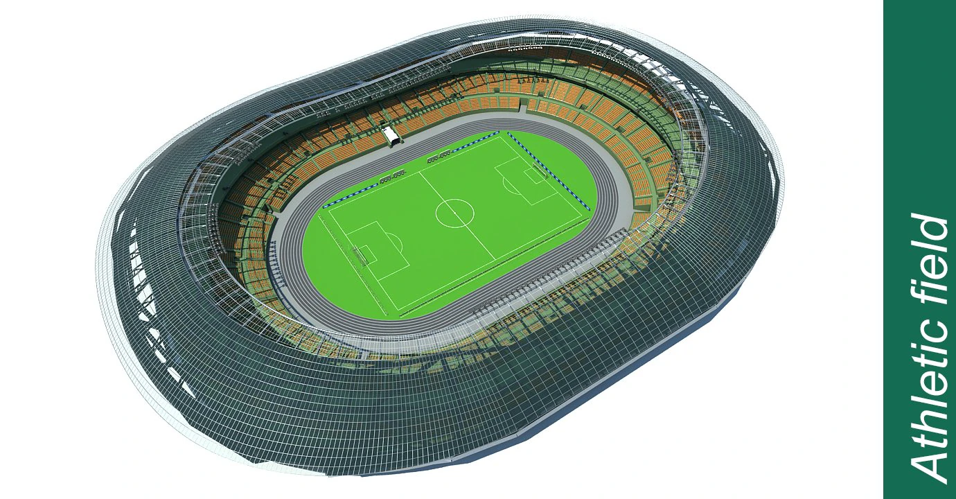 stadium 3D Model .c4d .max .obj .3ds .fbx .stl .blend 