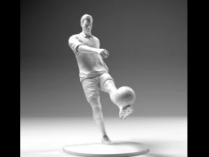 jogador de futebol 02 footstrike 01 stl modelo de impress&atilde;o 3D Modelo de Impressão 3D