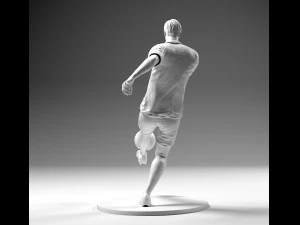jogador de futebol 02 footstrike 01 stl modelo de impress&atilde;o 3D Modelo de Impressão 3D