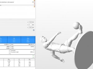 footballer 02 footstrike 01 stl 3d print model 3D 打印模型