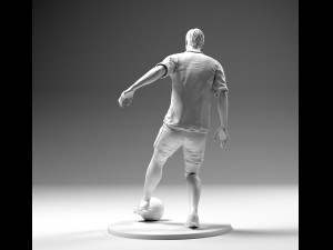 footballer 02 footstrike 02 stl 3d print model 3D Принт Модель