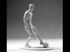 footballer 02 footstrike 02 stl 3d print model 3D Принт Модель