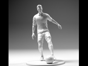 footballer 02 footstrike 02 stl 3d print model 3D Принт Модель