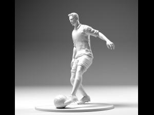footballer 02 footstrike 02 stl 3d print model 3D Принт Модель