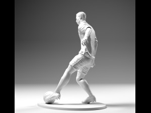 footballer 02 footstrike 02 stl 3d print model 3D Принт Модель