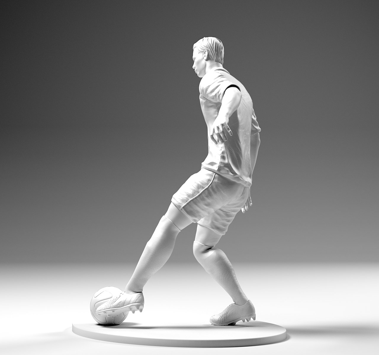 Footballer 02 Footstrike 02 Stl 3d Print Model 3D-Printmodel In.