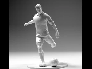 footballer 02 footstrike 04 stl 3D Print Model