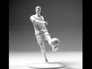 footballer 02 footstrike 4 in 1 pack stl Model do druku 3D