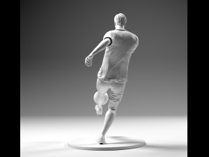 footballer 02 footstrike 4 in 1 pack stl Model do druku 3D