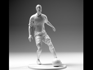 footballer 02 footstrike 4 in 1 pack stl Model do druku 3D