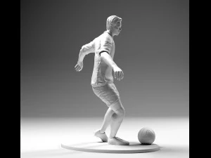 footballer 02 footstrike 4 in 1 pack stl 3D Print Model
