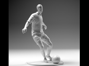 footballer 02 footstrike 4 in 1 pack stl Model do druku 3D