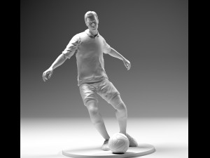 footballer 02 footstrike 4 in 1 pack stl Model do druku 3D