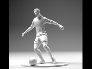 footballer 02 footstrike 4 in 1 pack stl Model do druku 3D